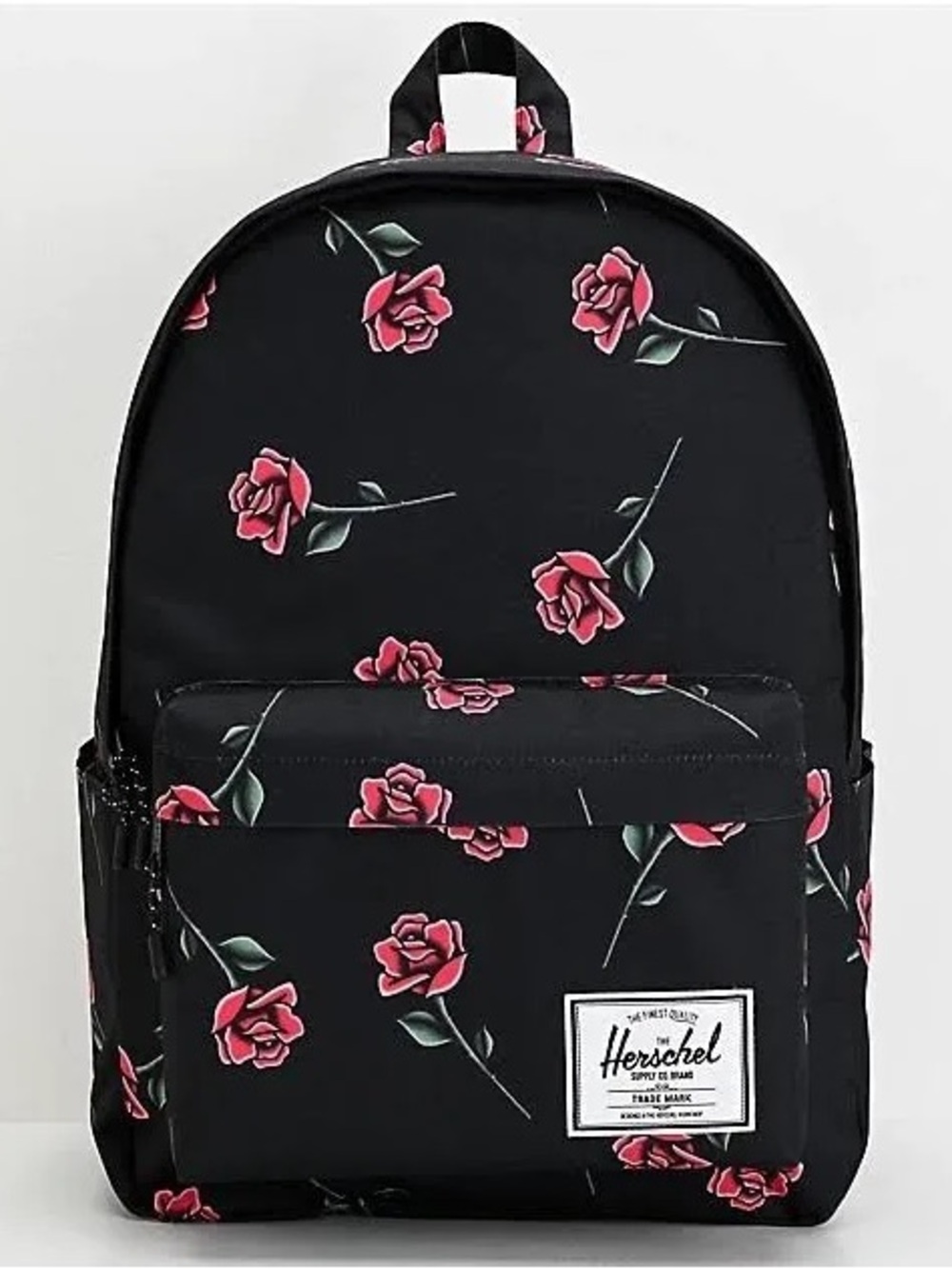 NWT - Herschel Supply Company Classic Black Floral Print Backpack